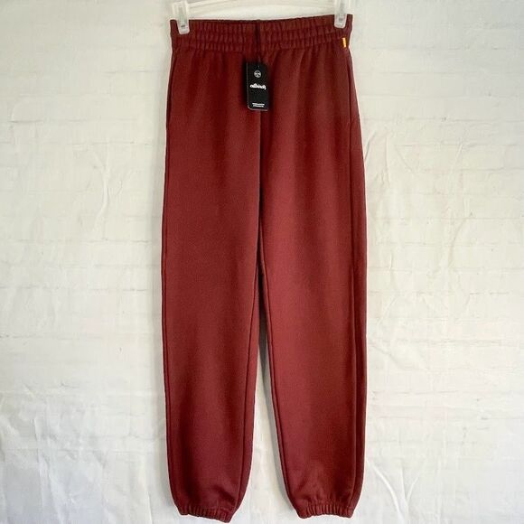 allbirds Anytime Quarter Zip + Sweatpants Burgundy Womens Size S Knit Lounge Set - Picture 3 of 16